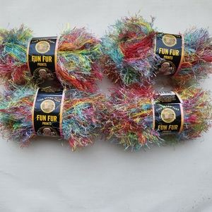 Lion Brand Fun Fur 4 skeins